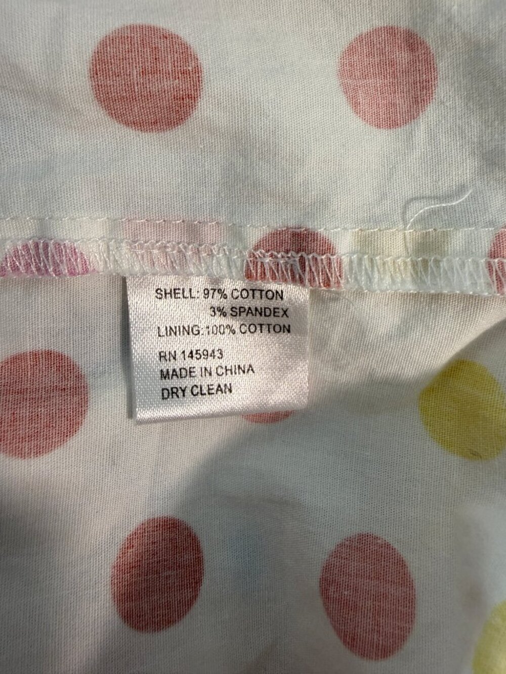 Color Me Courtney Dipping Dot Midi Dress Size 8 Rainbow Polka Dot Ruffle Hem - Picture 6 of 7